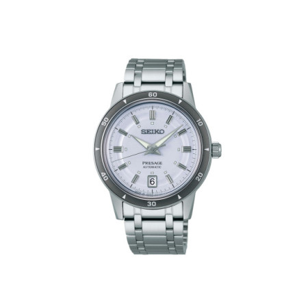 Reloj Seiko Presage SRPL73J1. Género: Hombre. Material: Acero. Tamaño: De 39mm a 42mm. Correa: Acero. Color esfera: Azul. Estilo: Cocktail. Movimiento: Automático. Características técnicas: Hora y segundero,Calendario,Reserva de marcha