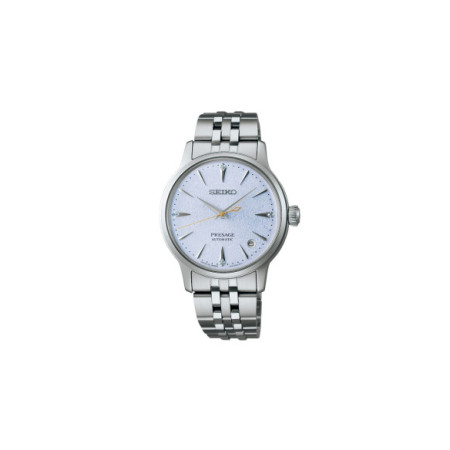 Reloj Seiko Presage Cocktail Time SRPL61J1. Género: Mujer. Material: Acero. Tamaño: De 32mm a 38mm. Correa: Acero. Color esfera: Azul. Estilo: Cocktail. Movimiento: Automático. Características técnicas: Hora y segundero,Calendario,Reserva de marcha
