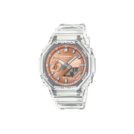 Reloj Casio G-Shock GA-2100BM-7A5ER. Género: Mujer,Hombre. Material: Resina. Tamaño: De 43mm a 46mm. Correa: Resina. Color esfera: Rosa. Estilo: Deportivo. Movimiento: Cuarzo. Características técnicas: Hora y segundero,Multifunción,Digital
