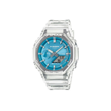Reloj Casio G-Shock GA-2100BM-7A2ER. Género: Mujer,Hombre. Material: Resina. Tamaño: De 43mm a 46mm. Correa: Resina. Color esfera: Azul. Estilo: Deportivo. Movimiento: Cuarzo. Características técnicas: Hora y segundero,Multifunción,Digital