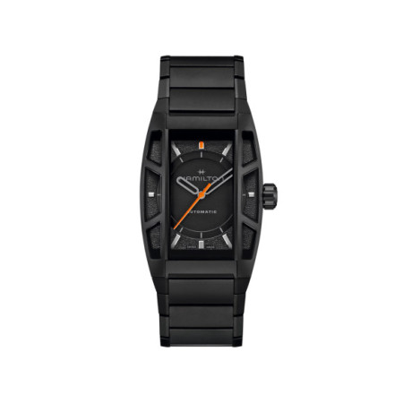 Reloj Hamilton American Classic Boulton Death Stranding 2 Limited Edition H13605130. Género: Hombre. Material: Titanio. Tamaño: De 32mm a 38mm. Correa: Titanio. Color esfera: Negro. Estilo: Casual. Movimiento: Automático. Características técnicas: Hora y segundero,Reserva de marcha