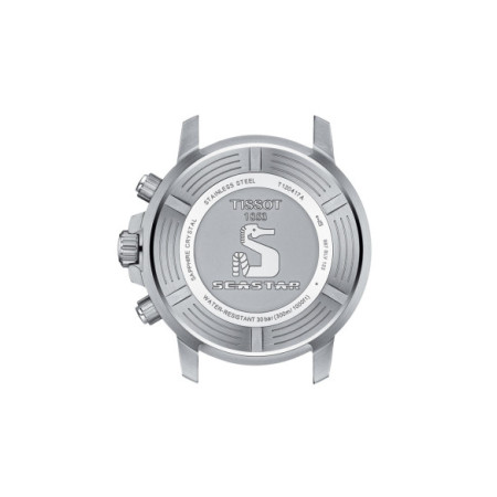 Reloj Tissot Seastar 1000 Quartz Chronograph T120.417.11.091.01. Género: Hombre. Material: Acero. Tamaño: De 43mm a 46mm. Correa: Acero. Color esfera: Verde. Estilo: Deportivo. Movimiento: Cuarzo. Características técnicas: Hora y segundero,Calendario,Cronógrafo