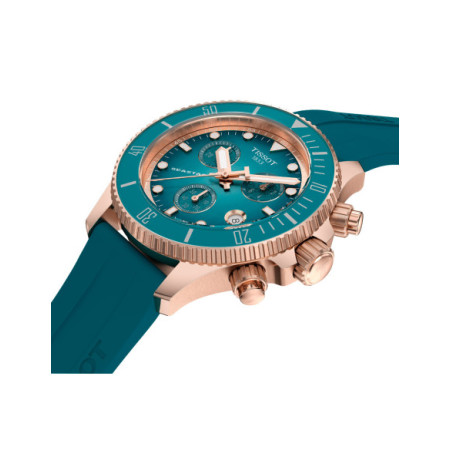 Reloj Tissot Seastar 1000 Quartz Chronograph 38mm T120.217.37.041.00. Género: Mujer,Hombre. Material: Acero. Tamaño: De 32mm a 38mm. Correa: Caucho. Color esfera: Azul. Estilo: Deportivo. Movimiento: Cuarzo. Características técnicas: Hora y segundero,Calendario