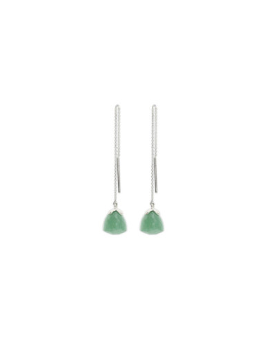 Pendientes Plata Y Aventurina