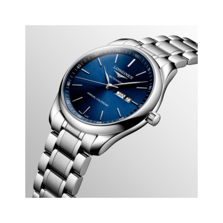 Reloj The Longines Master Collection L2.920.4.92.6. Género: Hombre. Material: Acero. Tamaño: De 39mm a 42mm. Correa: Acero. Color esfera: Azul. Estilo: Cocktail,Clásico. Movimiento: Automático. Características técnicas: Hora y segundero,Calendario,Reserva de marcha