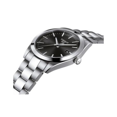 Reloj Tissot Gentleman 40mm T127.410.11.051.00. Género: Hombre. Material: Acero. Tamaño: De 39mm a 42mm. Correa: Acero. Color esfera: Negro. Estilo: Clásico. Movimiento: Cuarzo. Características técnicas: Hora y segundero,Calendario