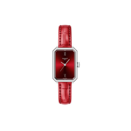Reloj Tissot SRV 30MM T160.110.16.423.00. Género: Mujer. Material: Acero. Tamaño: Menos de 32mm. Correa: Piel. Color esfera: Rojo. Estilo: Clásico. Movimiento: Cuarzo. Características técnicas: Hora y segundero