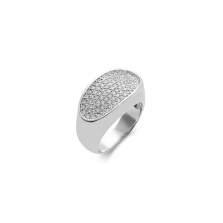 Anillo Oro Blanco Y Diamantes. Género: Mujer. Material: Oro blanco. Piedras: Diamantes