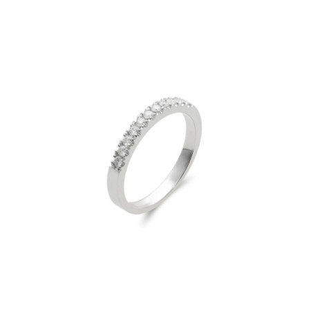 Anillo Oro Blanco Y Diamantes. Género: Mujer. Material: Oro blanco. Piedras: Diamantes