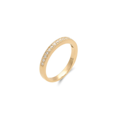 Anillo Oro Amarillo Y Diamantes. Género: Mujer. Material: Oro amarillo. Piedras: Diamantes