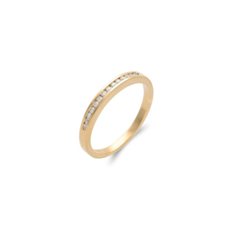 Anillo Oro Amarillo Y Diamantes. Género: Mujer. Material: Oro amarillo. Piedras: Diamantes