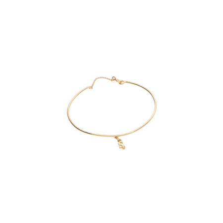 Pulsera Oro Amarillo Inicial S Con Diamante. Género: Mujer. Material: Oro amarillo. Piedras: Diamantes