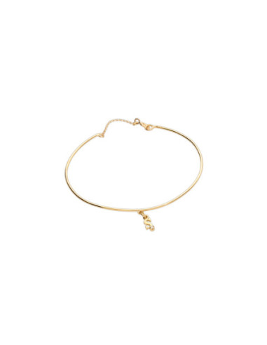 Pulsera Oro Amarillo Inicial S Con Diamante