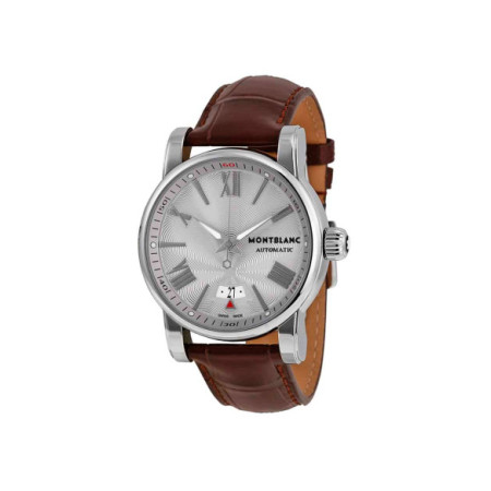 Reloj Montblanc Star 4810 102342. Género: Hombre. Material: Acero. Tamaño: De 39mm a 42mm. Correa: Piel. Color esfera: Plata. Estilo: Clásico,Casual. Movimiento: Automático. Características técnicas: Calendario,Hora y segundero