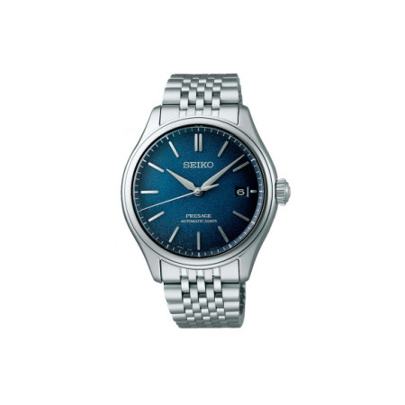 Reloj Seiko Presage Classic Series SPB525J1. Género: Hombre. Material: Acero. Tamaño: De 39mm a 42mm. Correa: Acero. Color esfera: Azul. Estilo: Cocktail. Movimiento: Automático. Características técnicas: Calendario,Hora y segundero