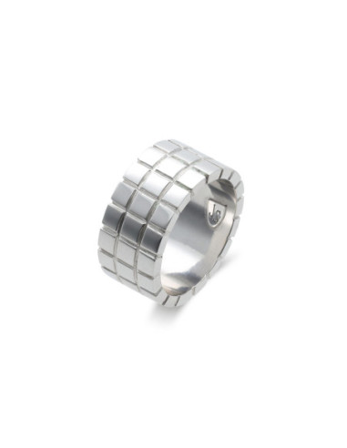 Anillo Oro Blanco Geométrico