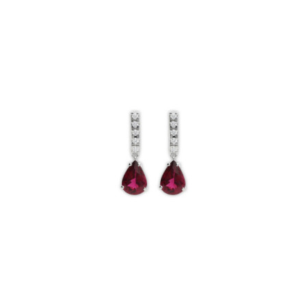 Pendientes Oro Blanco, Turmalinas Y Diamantes. Género: Mujer. Material: Oro blanco. Piedras: Diamantes,Turmalinas