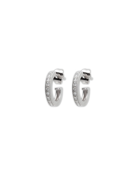 Argollas Oro Blanco, Zafiro Y Diamantes