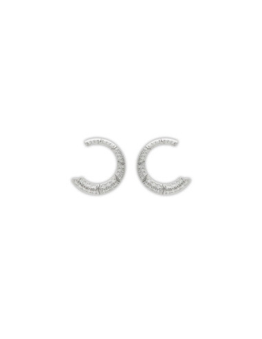 Pendientes Oro Blanco Y Diamantes