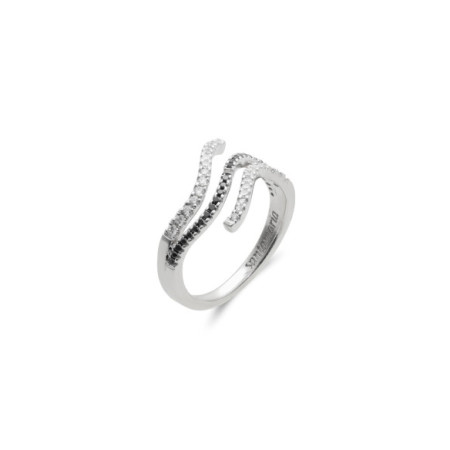 Anillo Oro Blanco Y Diamantes. Género: Mujer. Material: Oro blanco. Piedras: Diamantes