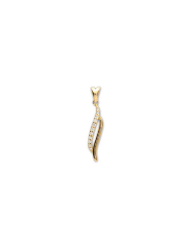 Colgante Oro Amarillo Y Diamantes