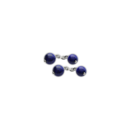 Gemelos Plata Y Lapislázuli. Género: Hombre. Material: Plata. Piedras: Laspislazuli