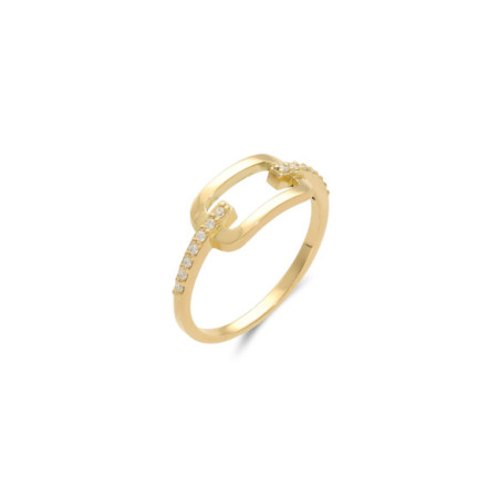 Anillo Oro Amarillo Y Diamantes. Género: Mujer. Material: Oro amarillo. Piedras: Diamantes