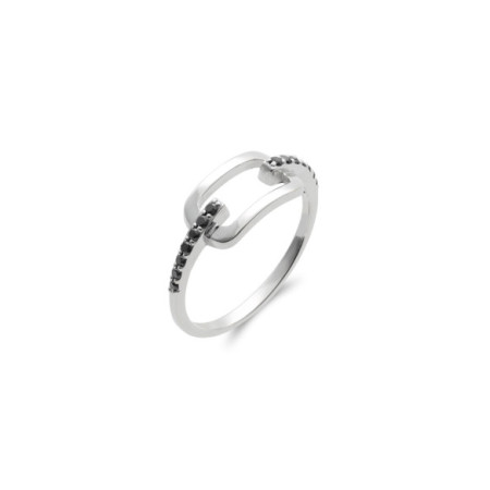 Anillo Oro Blanco Y Diamantes. Género: Mujer. Material: Oro blanco. Piedras: Diamantes