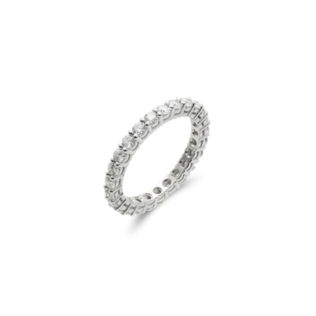 Anillo Oro Blanco Y Diamantes. Género: Mujer. Material: Oro blanco. Piedras: Diamantes