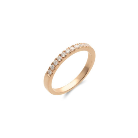 Anillo Oro Rosa Y Diamantes. Género: Mujer. Material: Oro rosa. Piedras: Diamantes