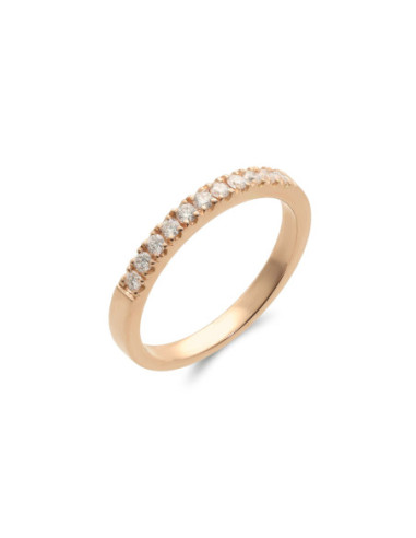 Anillo Oro Rosa Y Diamantes