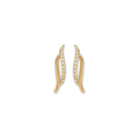 Pendientes Oro Amarillo Y Diamantes. Género: Mujer. Material: Oro amarillo. Piedras: Diamantes