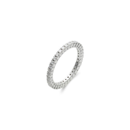 Anillo Oro Blanco Y Diamantes. Género: Mujer. Material: Oro blanco. Piedras: Diamantes