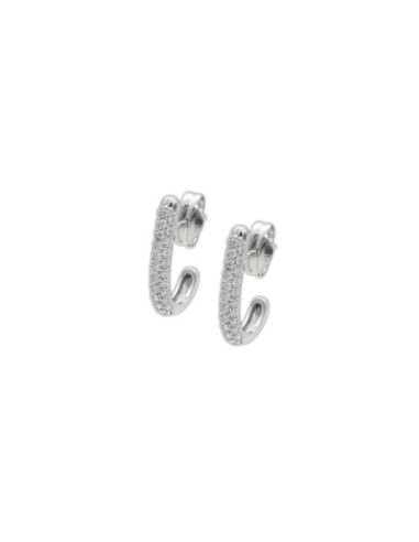 Pendientes Oro Blanco Y Diamantes
