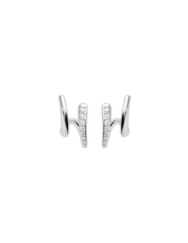 Pendientes Oro Blanco Y Diamantes
