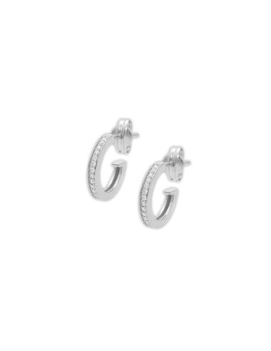 Argollas Oro Blanco Y Diamantes