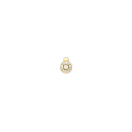 Colgante Oro Amarillo Y Diamantes. Género: Mujer. Material: Oro amarillo. Piedras: Diamantes