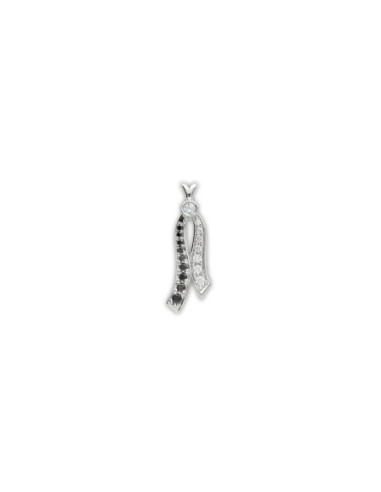 Colgante Oro Blanco Y Diamantes