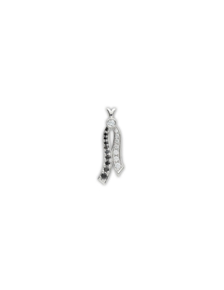 Colgante Oro Blanco Y Diamantes