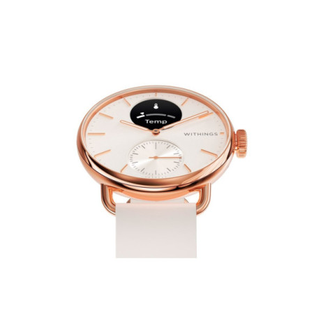 Reloj Withings ScanWatch 2 38 mm Arena Y Oro Rosa. Género: Mujer,Hombre. Material: Acero. Tamaño: De 32mm a 38mm. Correa: Otros. Color esfera: Blanco. Estilo: Deportivo. Movimiento: Cuarzo. Características técnicas: Multifunción