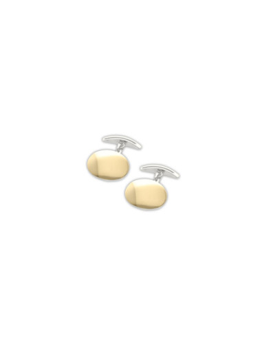 Gemelos Oro Amarillo Y Plata