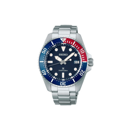 Reloj Seiko Prospex Mar SNE595P1. Género: Hombre. Material: Acero. Tamaño: De 39mm a 42mm. Correa: Acero. Color esfera: Azul. Estilo: Deportivo. Movimiento: Solar. Características técnicas: Hora y segundero,Calendario