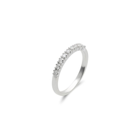 Anillo Oro Blanco Y Diamantes. Género: Mujer. Material: Oro blanco. Piedras: Diamantes