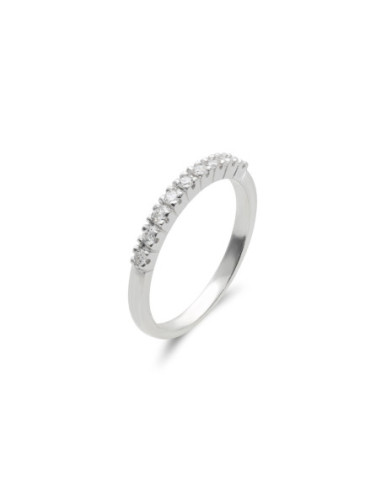 Anillo Oro Blanco Y Diamantes