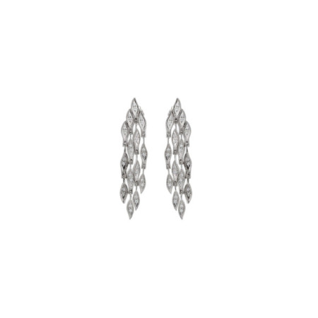 Pendientes Plata Y Circonitas. Género: Mujer. Material: Plata. Piedras: Circonitas