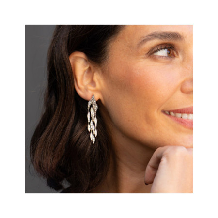 Pendientes Plata Y Circonitas. Género: Mujer. Material: Plata. Piedras: Circonitas