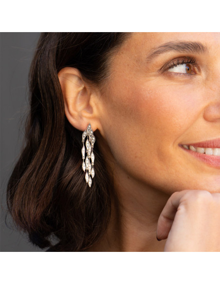 Pendientes Plata Y Circonitas