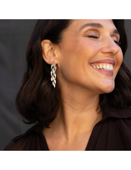 Pendientes Plata Y Circonitas