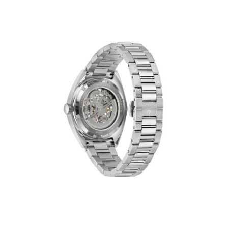 Reloj Bulova Skeleton Classic Automático 96A293. Género: Hombre. Material: Acero. Tamaño: De 39mm a 42mm. Correa: Acero. Color esfera: Negro. Estilo: Casual. Movimiento: Automático. Características técnicas: Hora y segundero