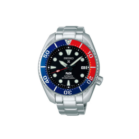 Reloj Seiko Prospex Padi SPB181J1. Género: Hombre. Material: Acero. Tamaño: De 43mm a 46mm. Correa: Acero. Color esfera: Negro. Estilo: Deportivo. Movimiento: Automático. Características técnicas: Calendario,Hora y segundero